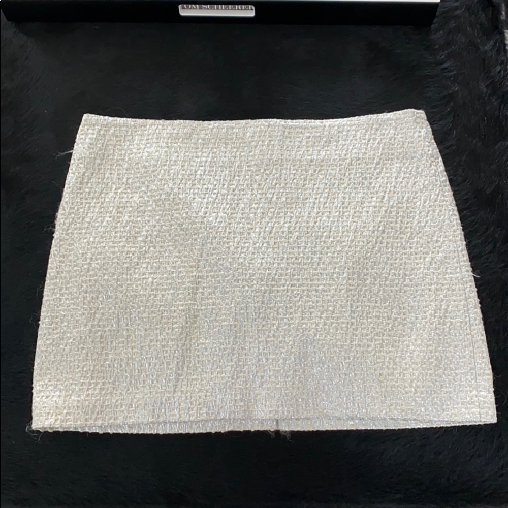 Alice and Olivia Silver Skirt Size 10